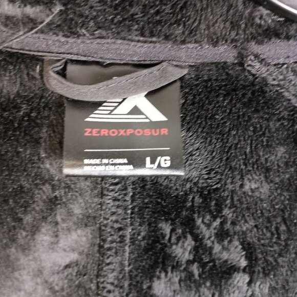 ZeroXposur Black Softshell Jacket Women’s Size L Fleece Lined Hooded Great - Picture 6 of 6